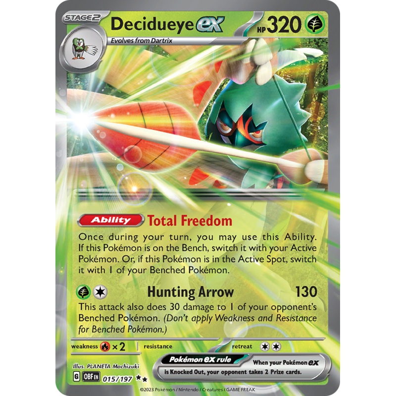 Decidueye ex (015/197) [Scarlet & Violet: Obsidian Flames]