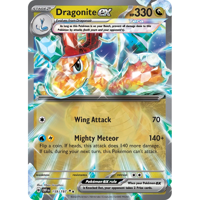 Dragonite ex (159/197) [Scarlet & Violet: Obsidian Flames]