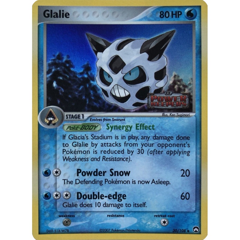 Glalie (30/108) (Stamped) [EX: Power Keepers]