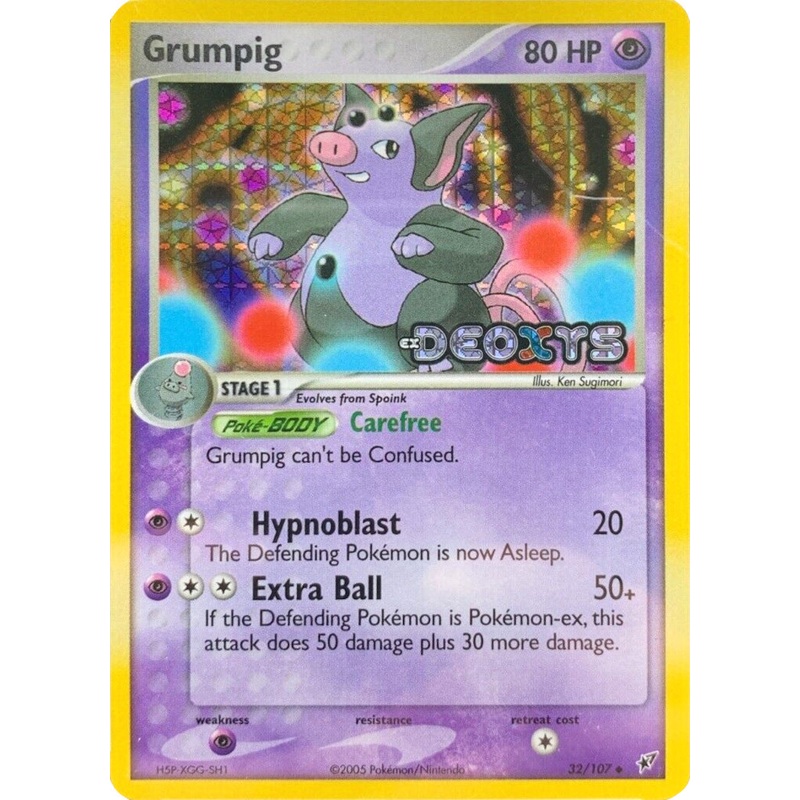 Grumpig (32/107) (Stamped) [EX: Deoxys]