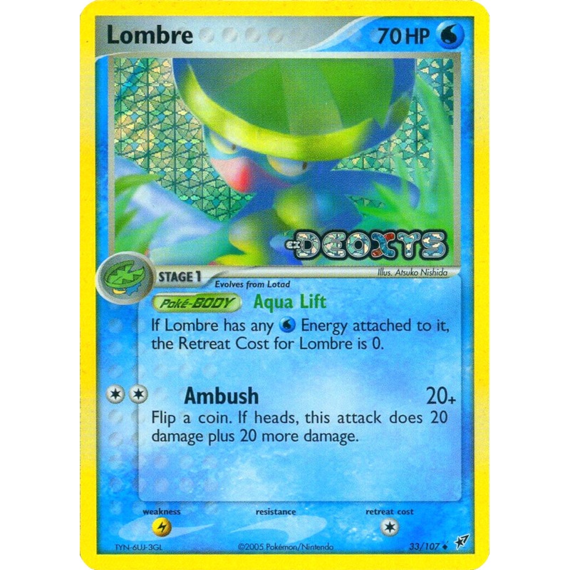 Lombre (33/107) (Stamped) [EX: Deoxys]