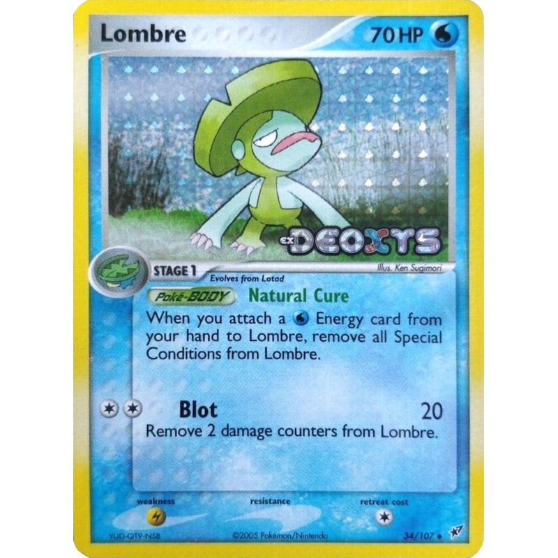 Lombre (34/107) (Stamped) [EX: Deoxys]