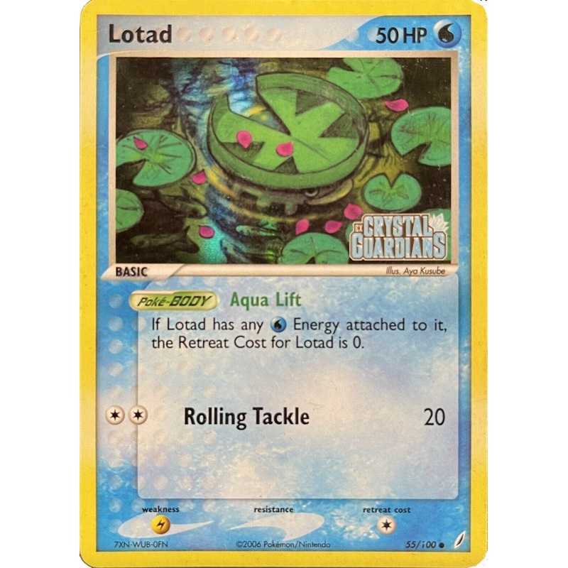 Lotad (055/100) (Theme Deck Exclusive) [EX: Crystal Guardians]