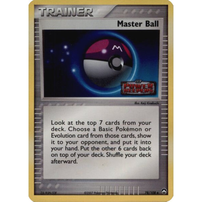 Master Ball (78/108) (Stamped) [EX: Power Keepers]