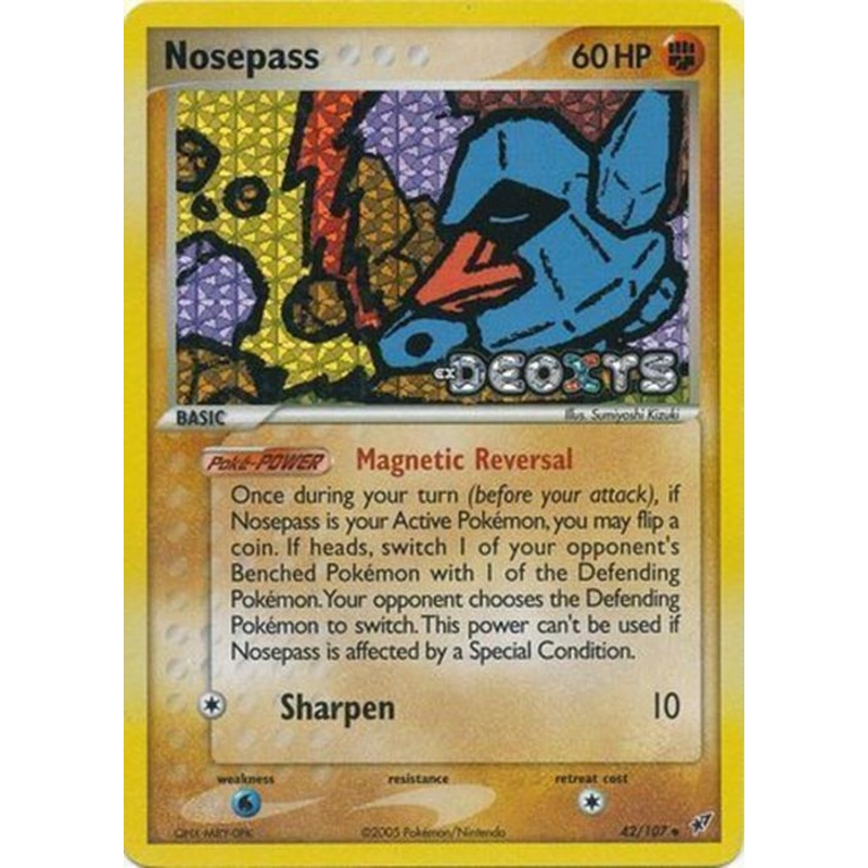 Nosepass (42/107) (Stamped) [EX: Deoxys]