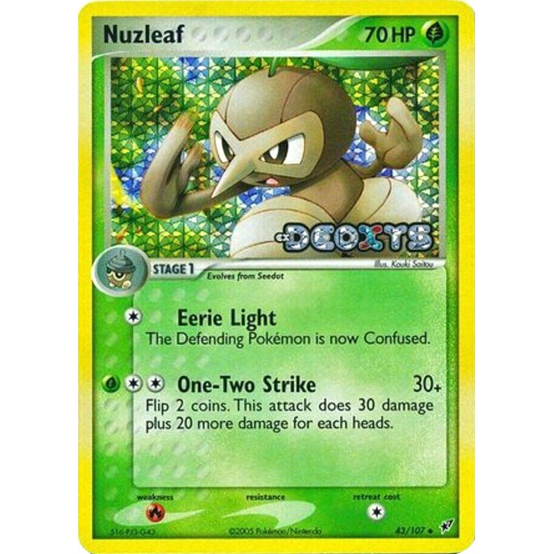 Nuzleaf (43/107) (Stamped) [EX: Deoxys]