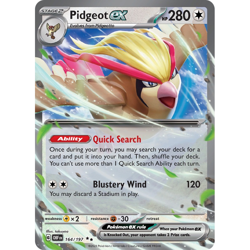 Pidgeot ex (164/197) [Scarlet & Violet: Obsidian Flames]