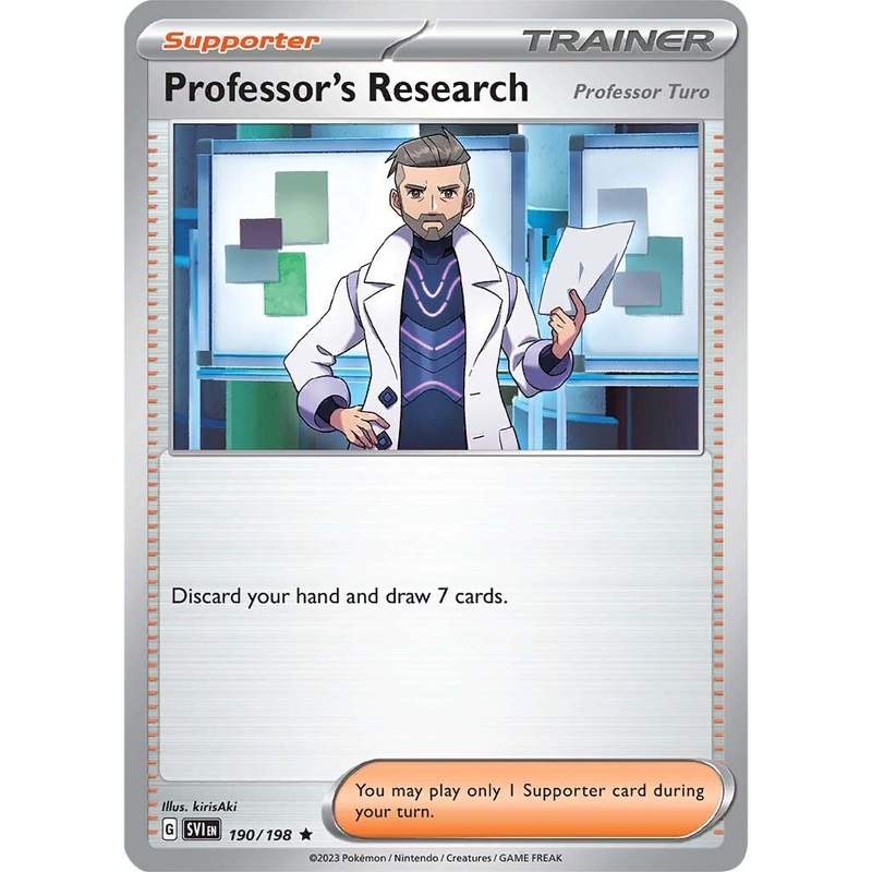 Professor's Research (Professor Turo) (190/198) [Scarlet & Violet: Base Set]