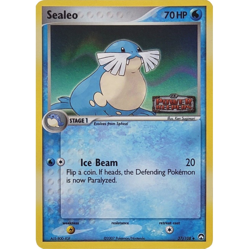 Sealeo (37/108) (Stamped) [EX: Power Keepers]