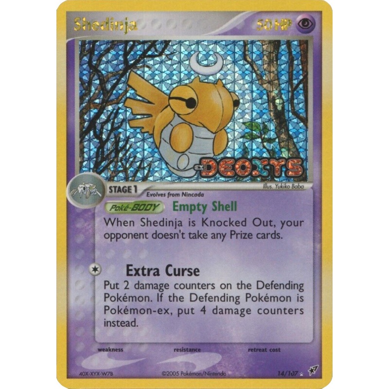 Shedinja (14/107) (Stamped) [EX: Deoxys]