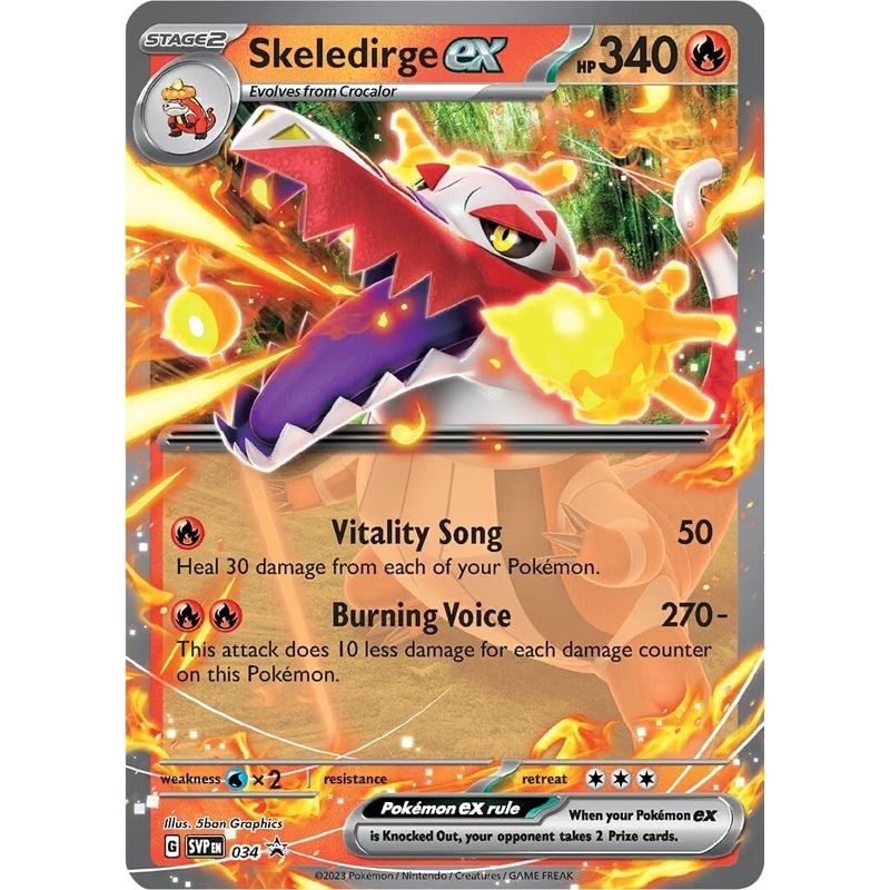 Skeledirge ex (034) [Scarlet & Violet: Black Star Promos]