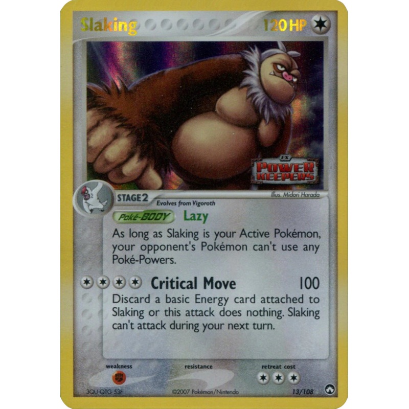 Slaking (13/108) (Stamped) [EX: Power Keepers]