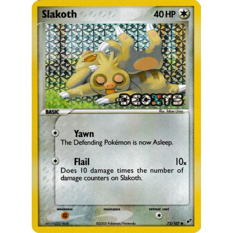Slakoth (73/107) (Stamped) [EX: Deoxys]