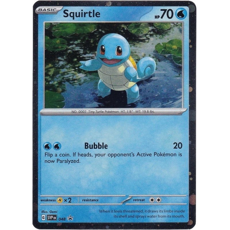 Squirtle (048) (Cosmos Holo) [Scarlet & Violet: Black Star Promos]