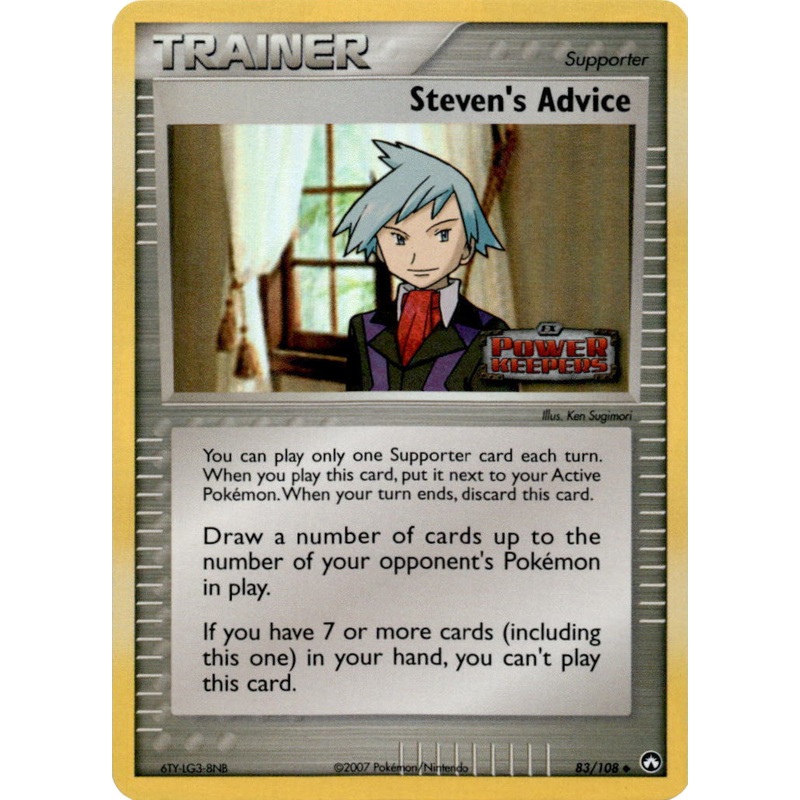 Steven's Advice (83/108) (Stamped) [EX: Power Keepers]