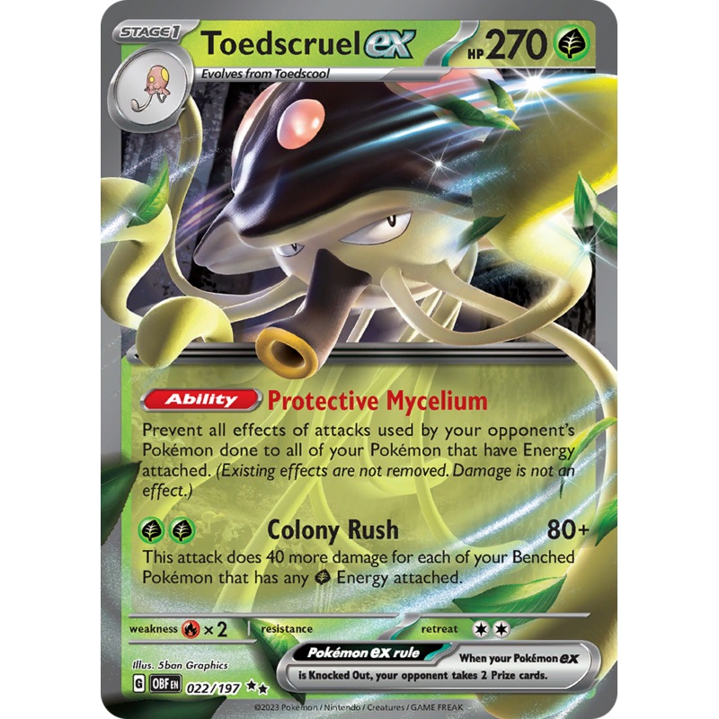 Toedscruel ex (022/197) [Scarlet & Violet: Obsidian Flames]