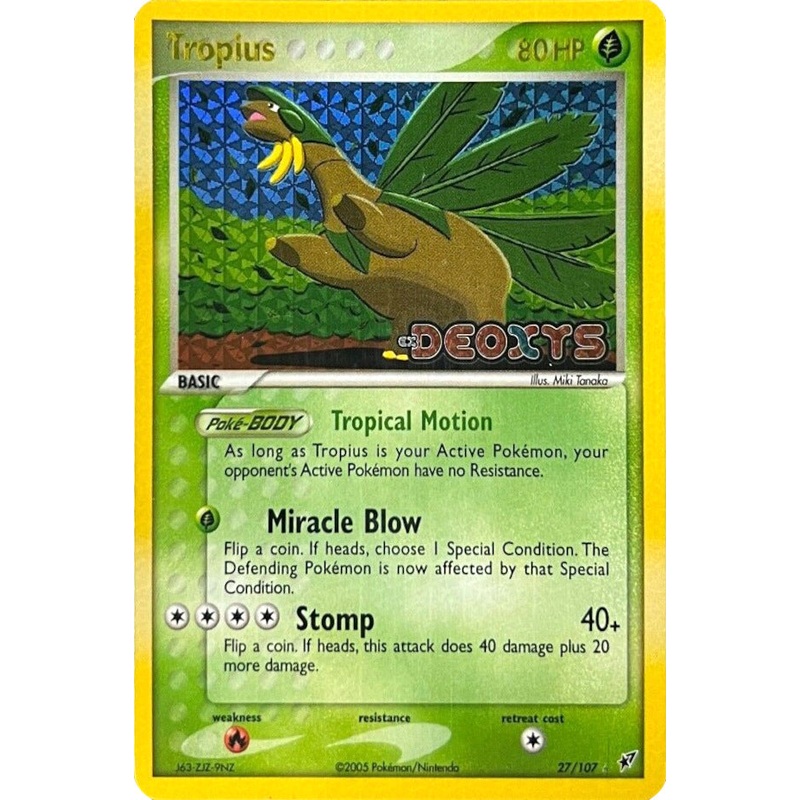 Tropius (27/107) (Stamped) [EX: Deoxys]