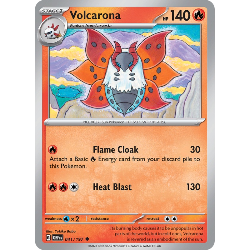 Volcarona (041/197) [Scarlet & Violet: Obsidian Flames]