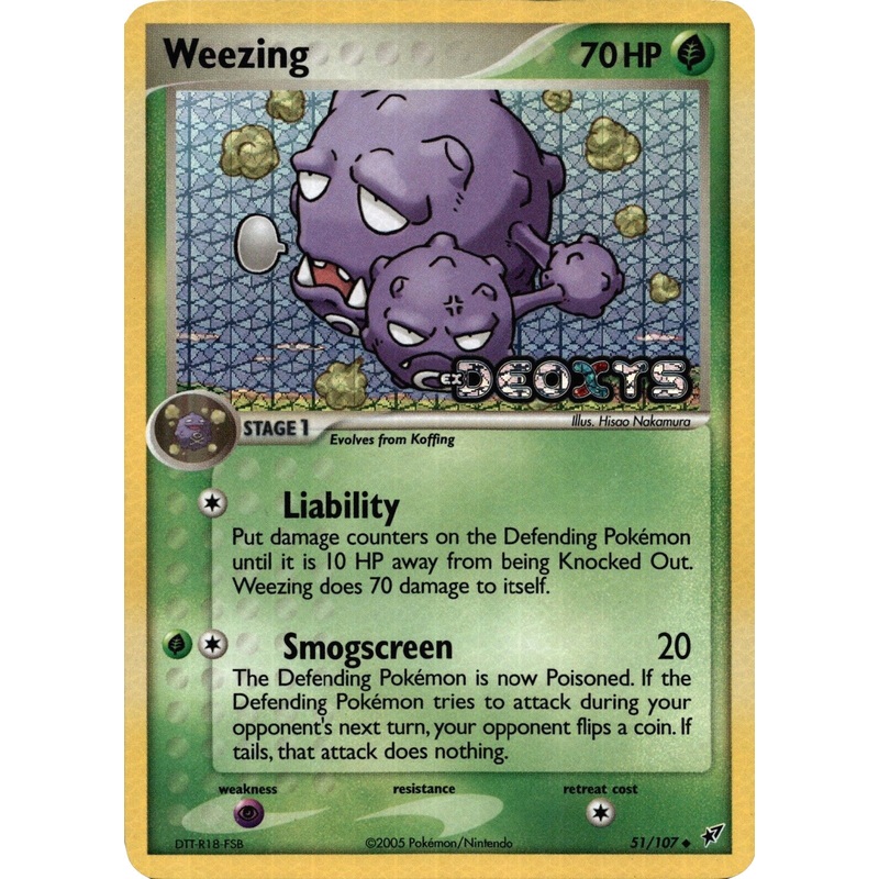 Weezing (51/107) (Stamped) [EX: Deoxys]
