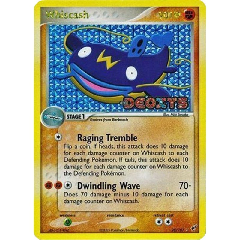 Whiscash (28/107) (Stamped) [EX: Deoxys]