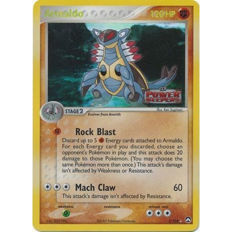 Armaldo (3/108) (Stamped) [EX: Power Keepers]