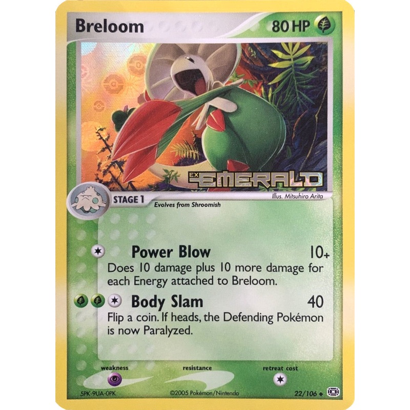 Breloom (22/106) (Stamped) [EX: Emerald]