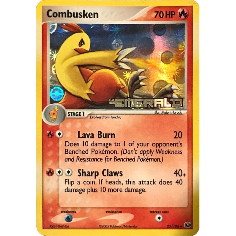 Combusken (25/106) (Stamped) [EX: Emerald]
