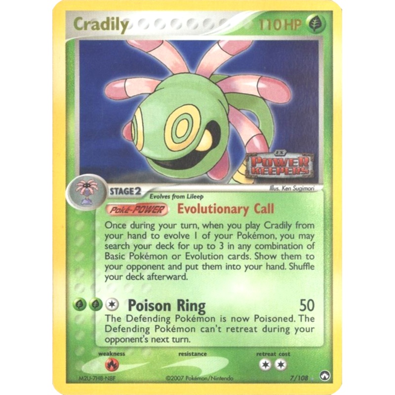 Cradily (7/108) (Stamped) [EX: Power Keepers]