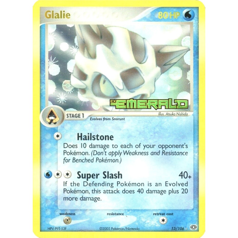 Glalie (13/106) (Stamped) [EX: Emerald]