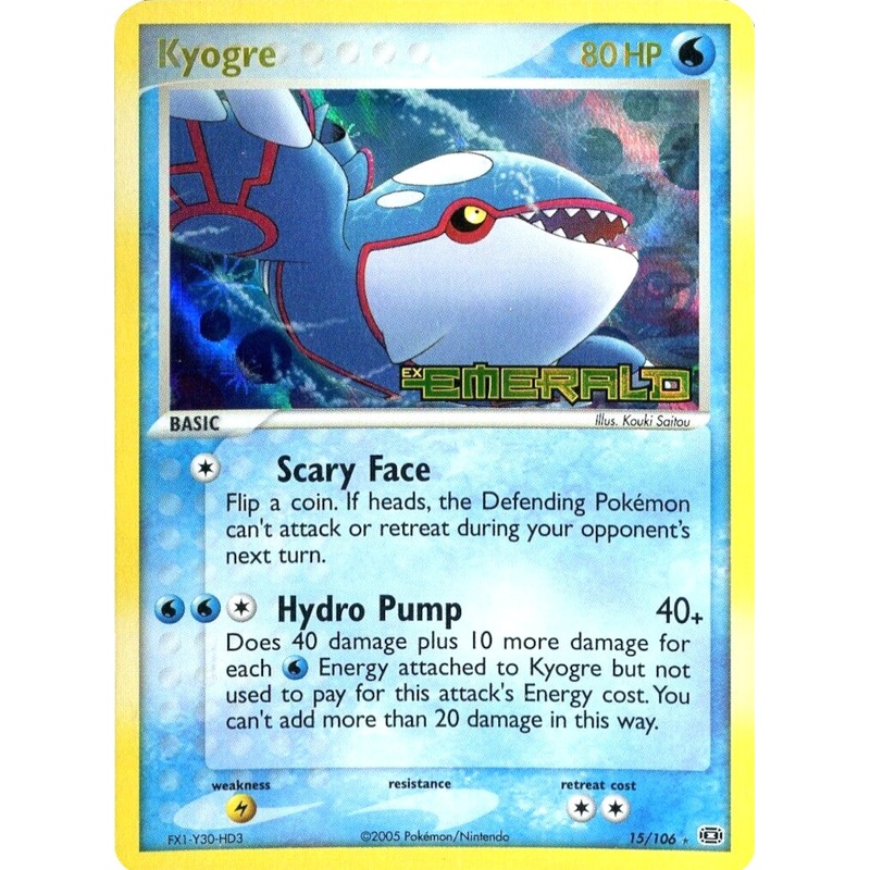 Kyogre (15/106) (Stamped) [EX: Emerald]