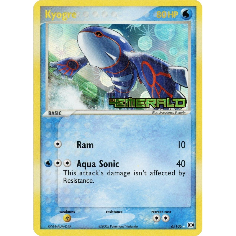 Kyogre (6/106) (Stamped) [EX: Emerald]