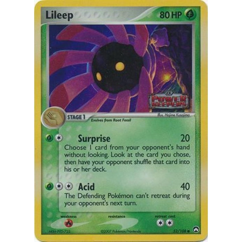 Lileep (52/108) (Stamped) [EX: Power Keepers]