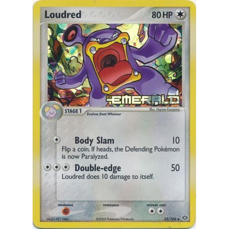 Loudred (35/106) (Stamped) [EX: Emerald]