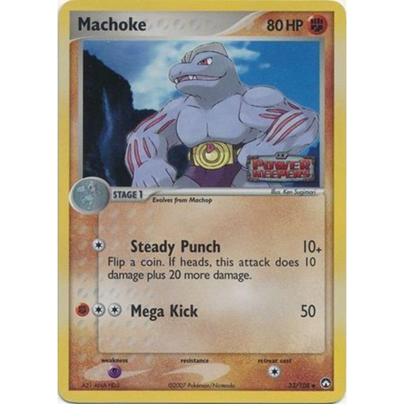 Machoke (33/108) (Stamped) [EX: Power Keepers]