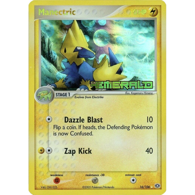 Manectric (16/106) (Stamped) [EX: Emerald]