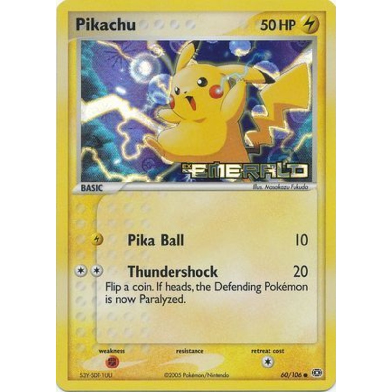 Pikachu (60/106) (Stamped) [EX: Emerald]