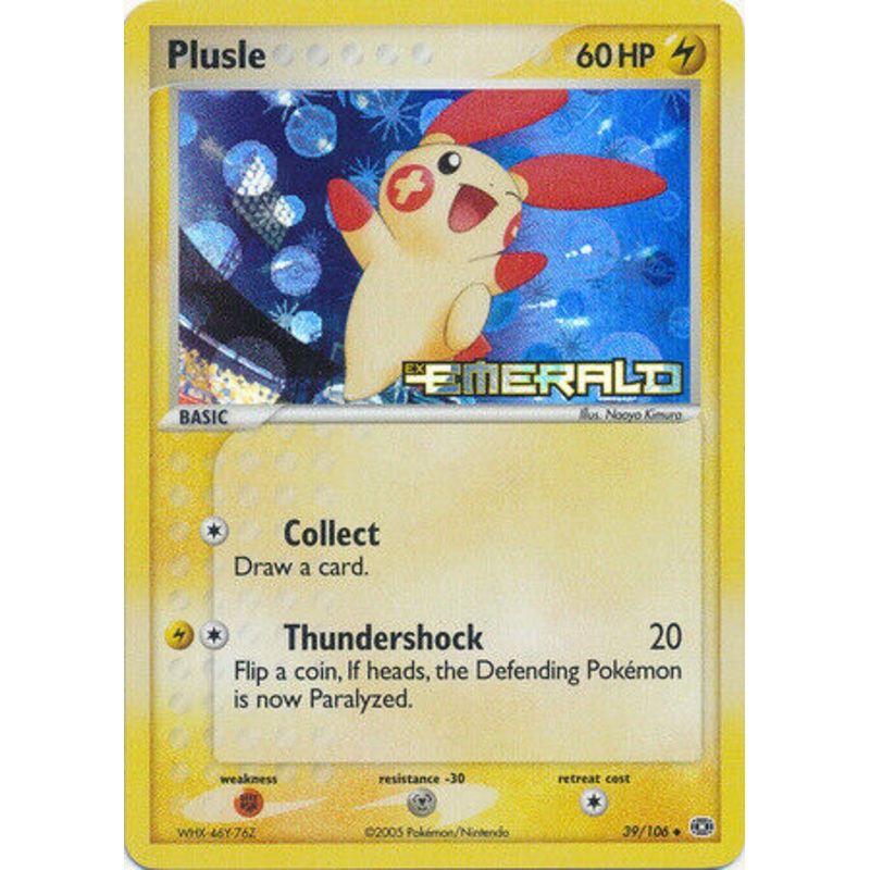 Plusle (39/106) (Stamped) [EX: Emerald]