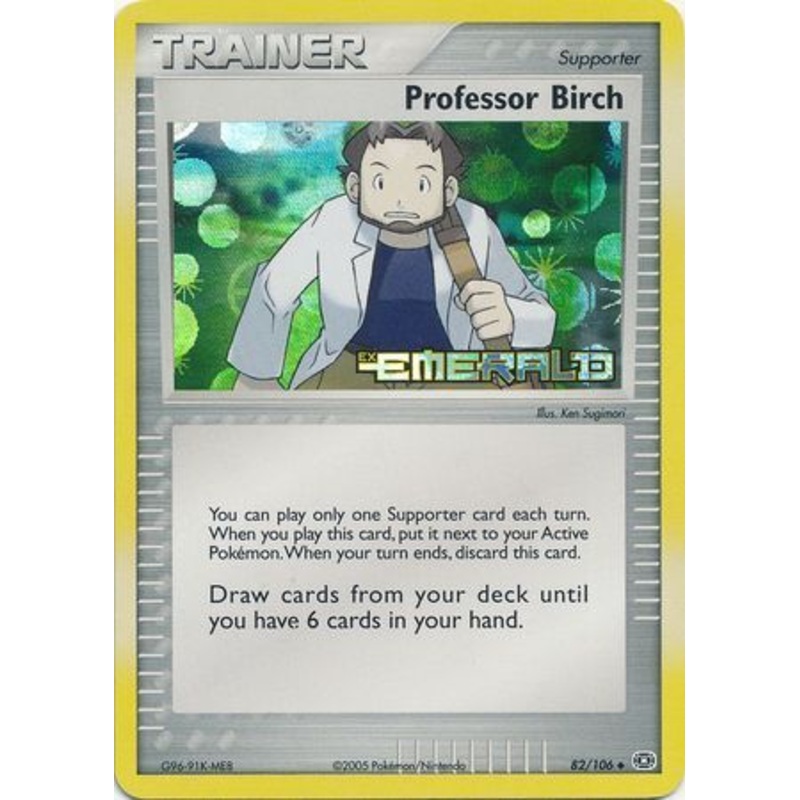 Professor Birch (82/106) (Stamped) [EX: Emerald]