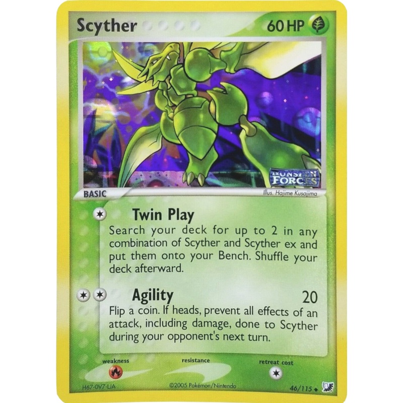Scyther (46/115) (Stamped) [EX: Unseen Forces]