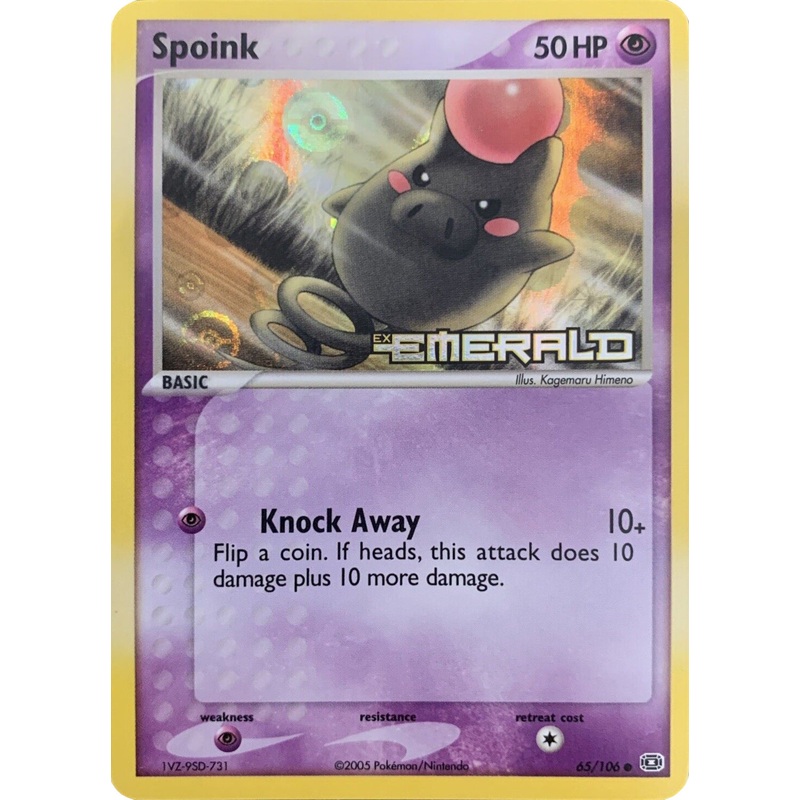 Spoink (65/106) (Stamped) [EX: Emerald]