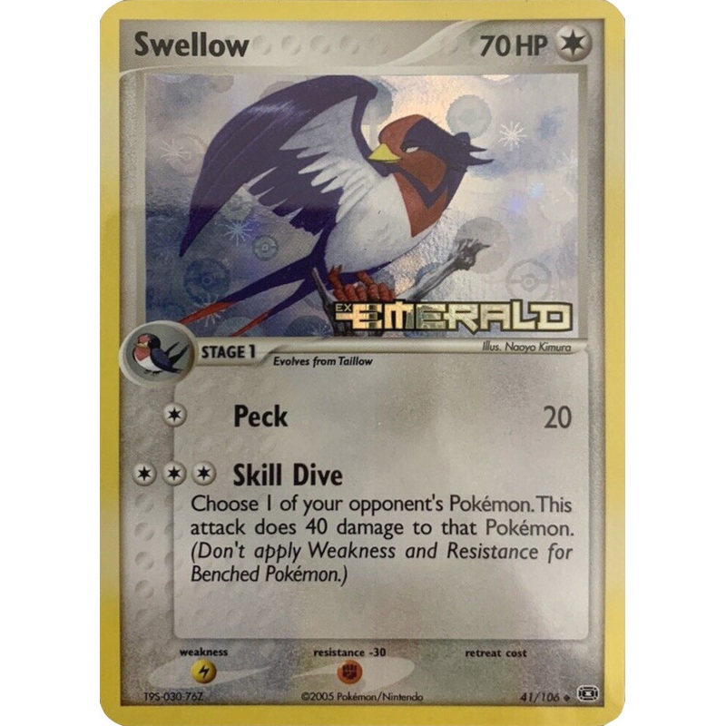 Swellow (41/106) (Stamped) [EX: Emerald]