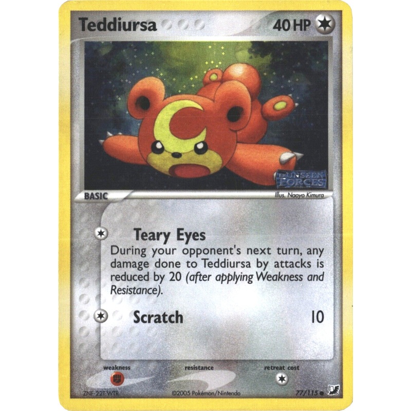 Teddiursa (77/115) (Stamped) [EX: Unseen Forces]
