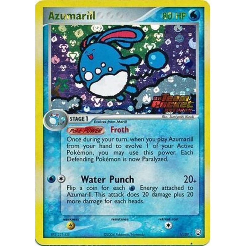 Azumarill (1/109) (Stamped) [EX: Team Rocket Returns]