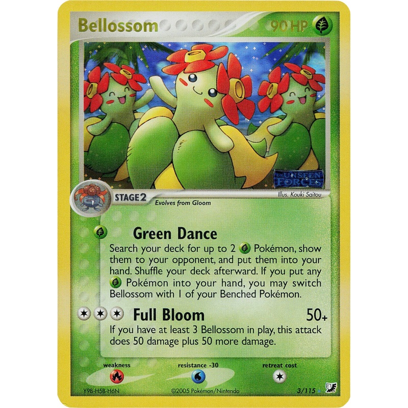 Bellossom (3/115) (Stamped) [EX: Unseen Forces]