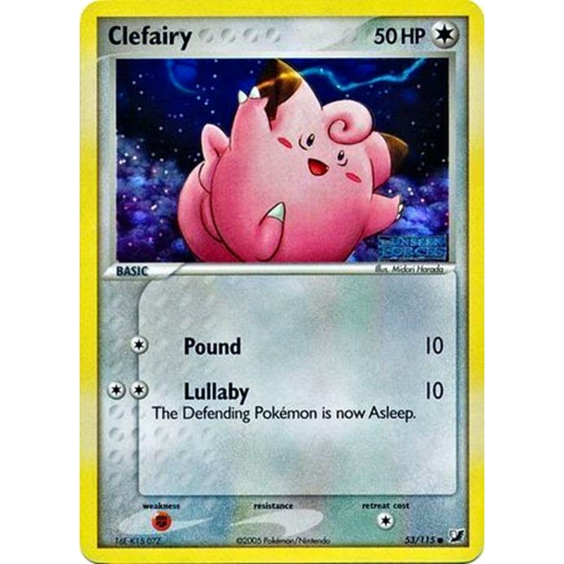 Clefairy (53/115) (Stamped) [EX: Unseen Forces]