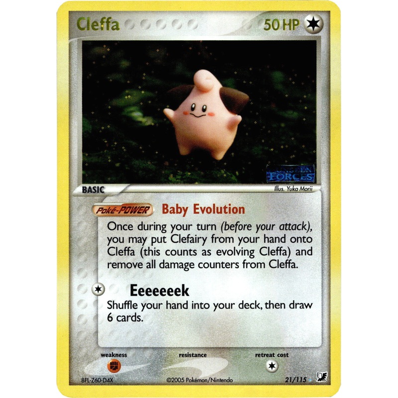 Cleffa (21/115) (Stamped) [EX: Unseen Forces]