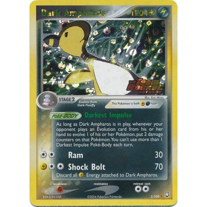 Dark Ampharos (2/109) (Stamped) [EX: Team Rocket Returns]