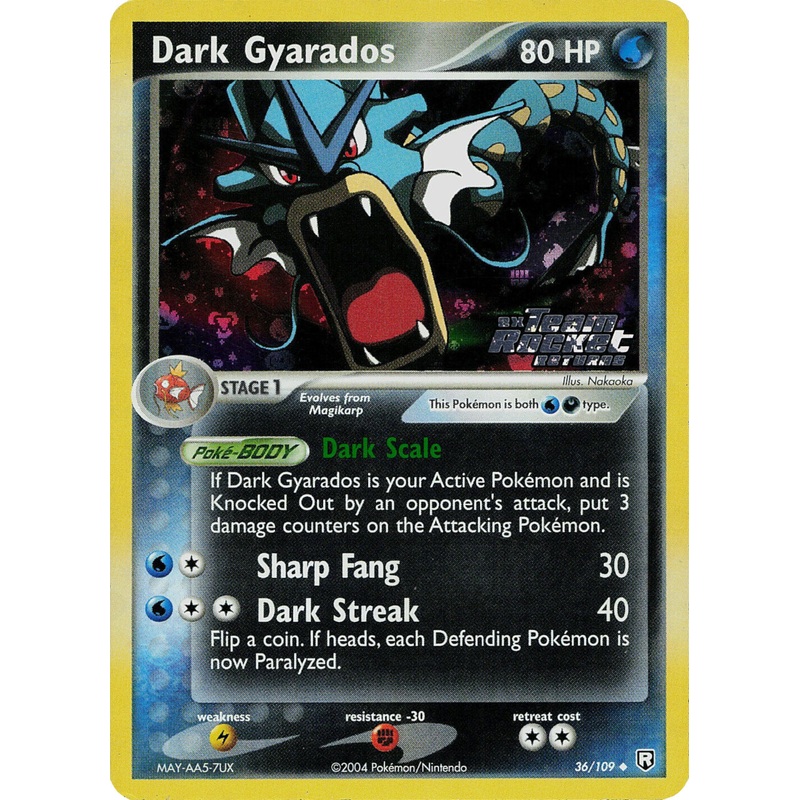 Dark Gyarados (36/109) (Stamped) [EX: Team Rocket Returns]