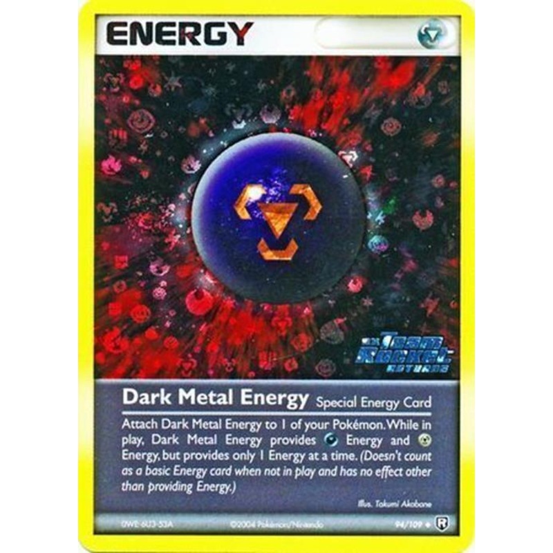 Dark Metal Energy (94/109) (Stamped) [EX: Team Rocket Returns]