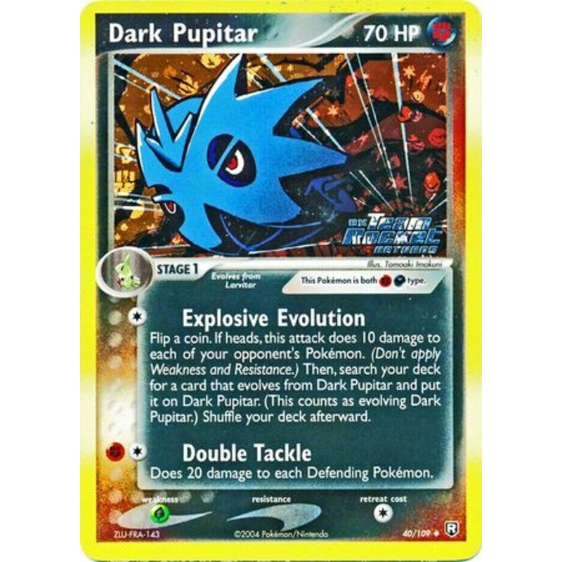 Dark Pupitar (40/109) (Stamped) [EX: Team Rocket Returns]